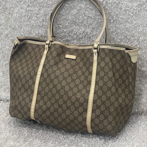 GUCCI GG Plus Monogram Medium Joy Tote Off White - Picture 1 of 16